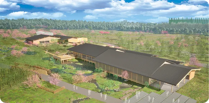 展示館の外観パースイメージ