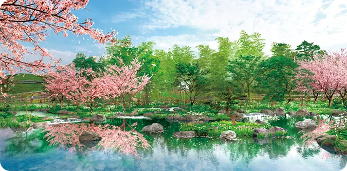 令和日本の庭のイメージ写真