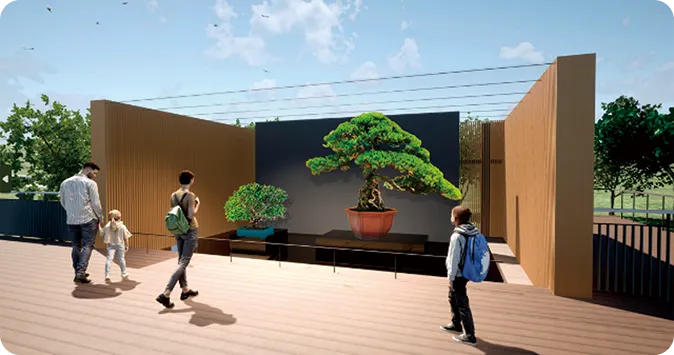 展示館内の展示空間イメージ